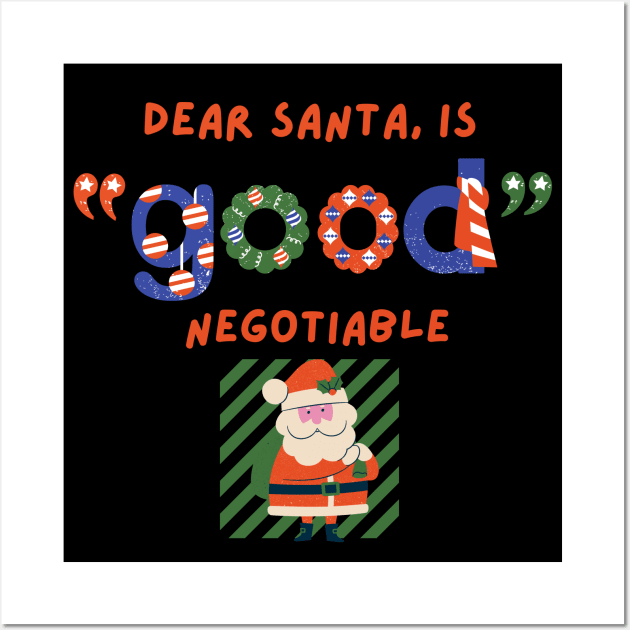 Dear Santa Wall Art by greenlightcompany